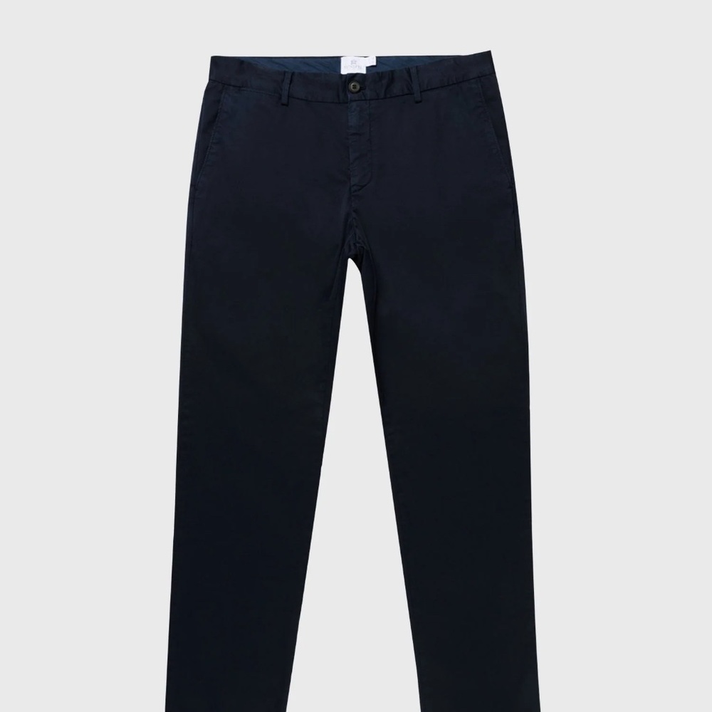Mens Sunspel Slim Fit Chinos US 33X34 Navy